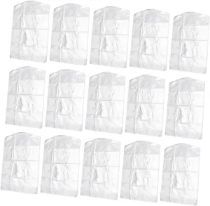Hanging Garment Bags 20pcs Dry Cleaner Bags for Clothing Decorative and