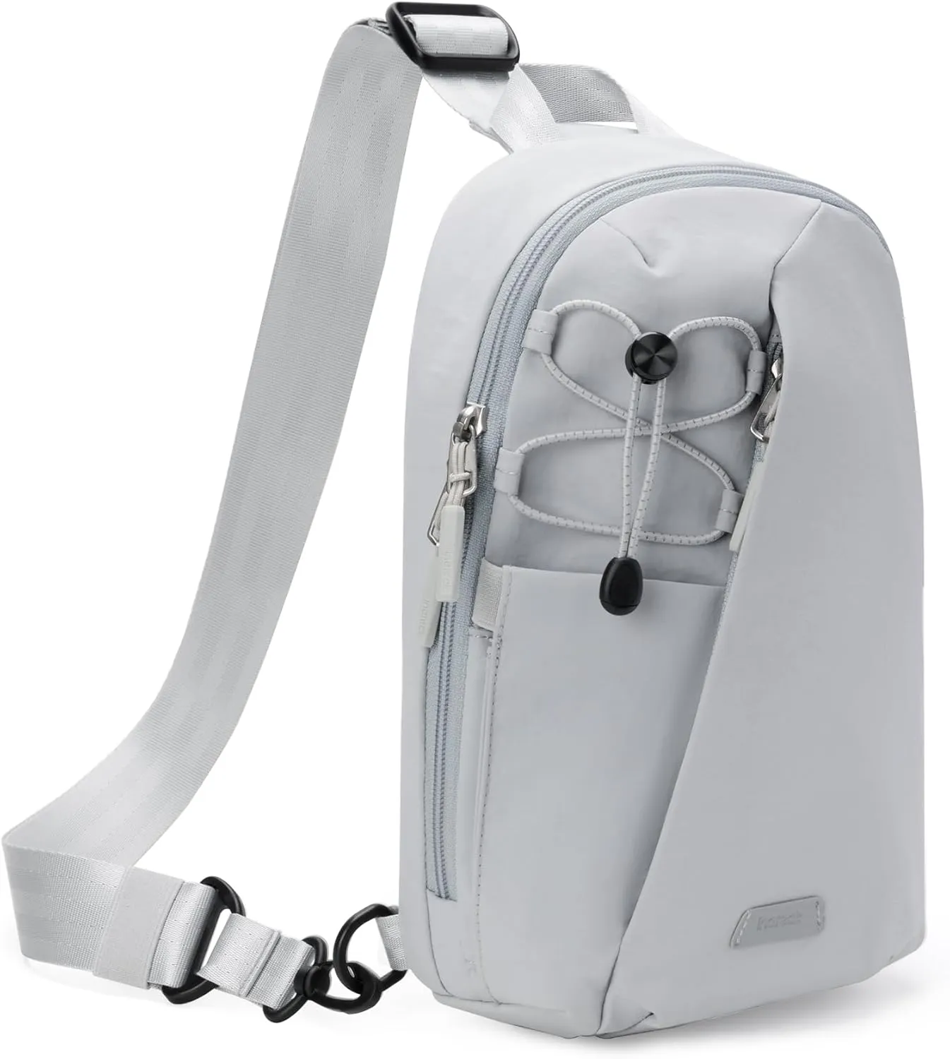 Inateck Sling Bag X-Row with RFID Blocking, Spacious Crossbody Shoulder Chest Everyday Carry Bag with Quick-adjust Strap, Water-resistant Sling Backpack for Men, Women, Travel, Cycling, Hiking, Gray