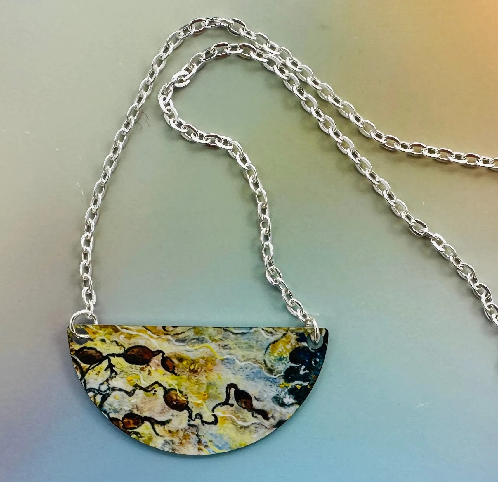 Jane Glue "Golden Rockpool" Small Necklet