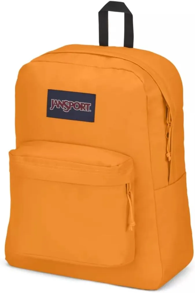 JanSport SuperBreak Plus Backpack with Padded 15-inch Laptop Sleeve and Integrated Bottle Pocket - Spacious and Durable Daypack for Work and Travel - Apricot