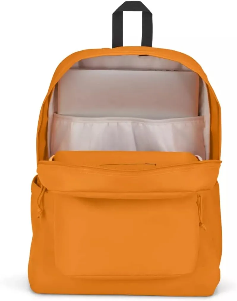 JanSport SuperBreak Plus Backpack with Padded 15-inch Laptop Sleeve and Integrated Bottle Pocket - Spacious and Durable Daypack for Work and Travel - Apricot