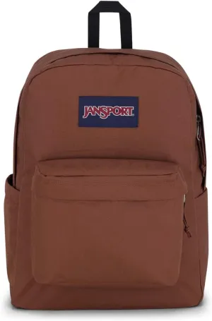 JanSport SuperBreak Plus Backpack with Padded 15-inch Laptop Sleeve and Integrated Bottle Pocket - Spacious and Durable Daypack for Work and Travel - Basic Brown
