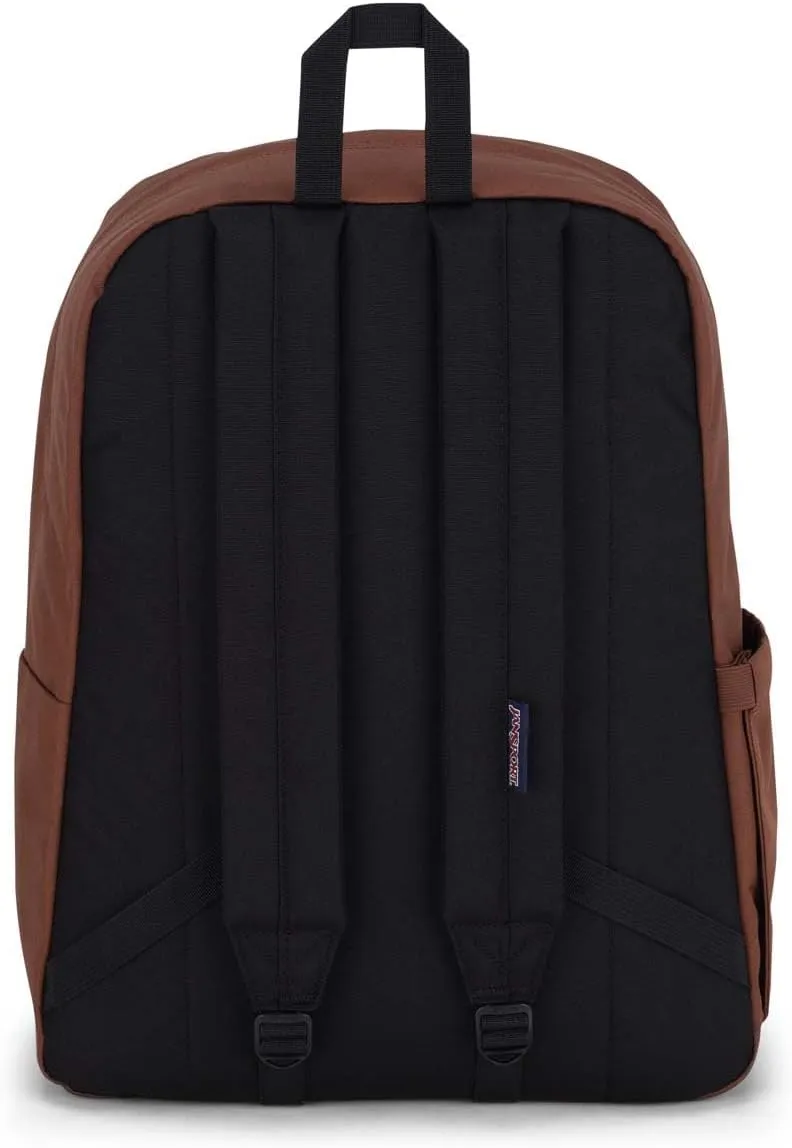 JanSport SuperBreak Plus Backpack with Padded 15-inch Laptop Sleeve and Integrated Bottle Pocket - Spacious and Durable Daypack for Work and Travel - Basic Brown