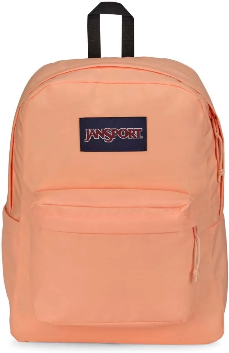 JanSport SuperBreak Plus Backpack with Padded 15-inch Laptop Sleeve and Integrated Bottle Pocket - Spacious and Durable Daypack for Work and Travel - Blooming Dahlia