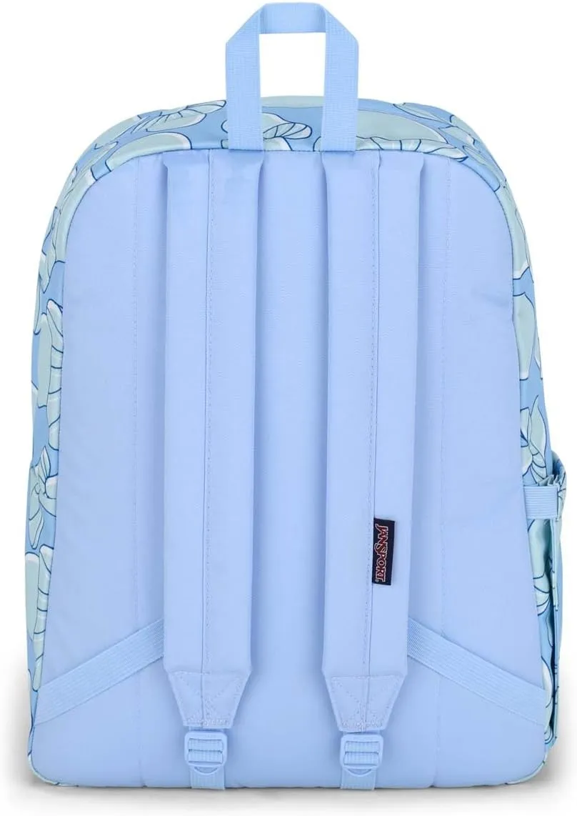 JanSport SuperBreak Plus Backpack with Padded 15-inch Laptop Sleeve and Integrated Bottle Pocket - Spacious and Durable Daypack for Work and Travel - Mushroom Melancholy Blue