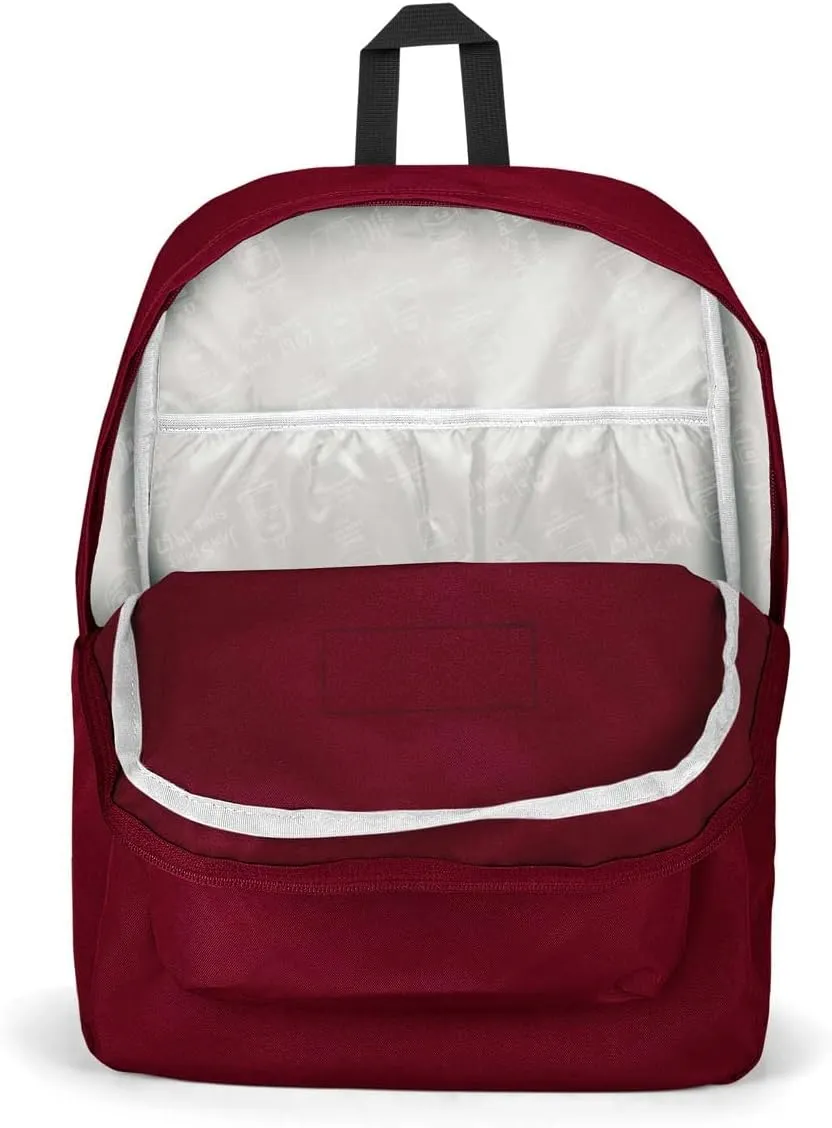 JanSport SuperBreak Plus Backpack with Padded 15-inch Laptop Sleeve and Integrated Bottle Pocket - Spacious and Durable Daypack for Work and Travel - Russet Red