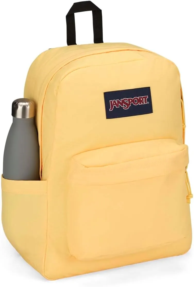 JanSport SuperBreak Plus Backpack with Padded 15-inch Laptop Sleeve and Integrated Bottle Pocket - Spacious and Durable Daypack for Work and Travel - Sun Shimmer