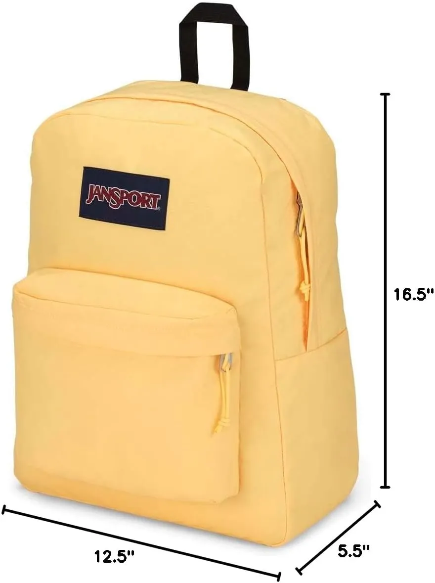 JanSport SuperBreak Plus Backpack with Padded 15-inch Laptop Sleeve and Integrated Bottle Pocket - Spacious and Durable Daypack for Work and Travel - Sun Shimmer