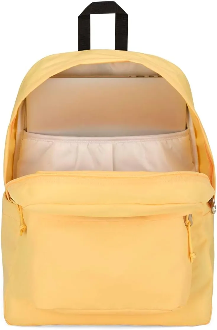 JanSport SuperBreak Plus Backpack with Padded 15-inch Laptop Sleeve and Integrated Bottle Pocket - Spacious and Durable Daypack for Work and Travel - Sun Shimmer