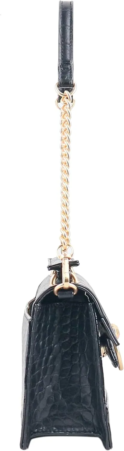 Jessica Simpson Brooke Clutch, Stylish Shoulder Bag with Chain Strap & Gold Accents