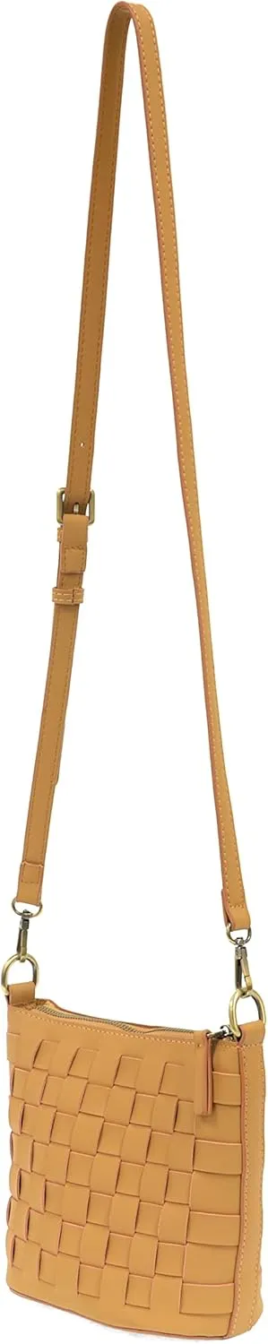 Joy Susan Maci Woven Crossbody: Vegan Bag