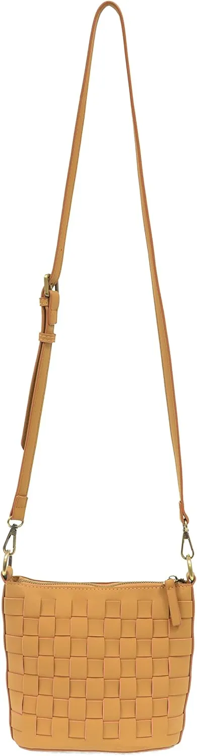 Joy Susan Maci Woven Crossbody: Vegan Bag