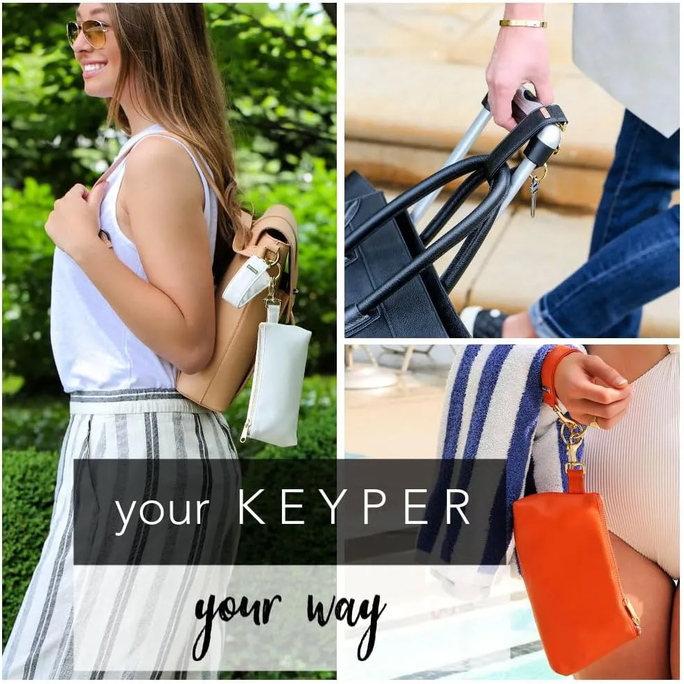 KEYPER Key Ring Wristlet - Useful Keychain Bracelet Wrist Lanyard for Keys Key Chain Holder Car Keys Keychain Wristlet Strap