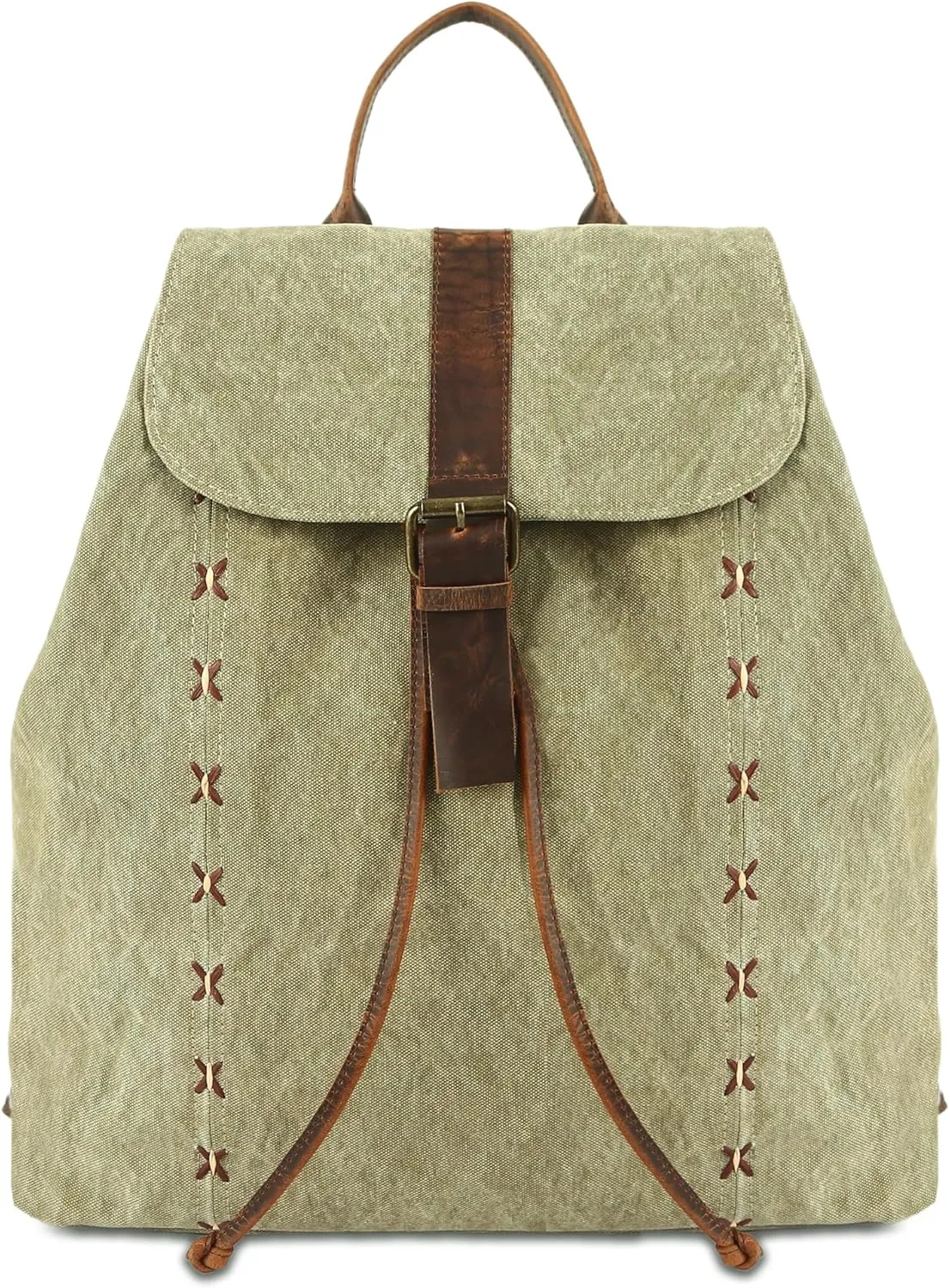 KomalC Canvas Backpack for Women & Men  Stylish & Spacious Travel Backpack  Durable Rucksack for Work, Hiking & Everyday Use