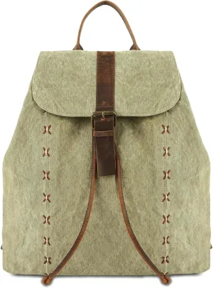 KomalC Canvas Backpack for Women & Men  Stylish & Spacious Travel Backpack  Durable Rucksack for Work, Hiking & Everyday Use