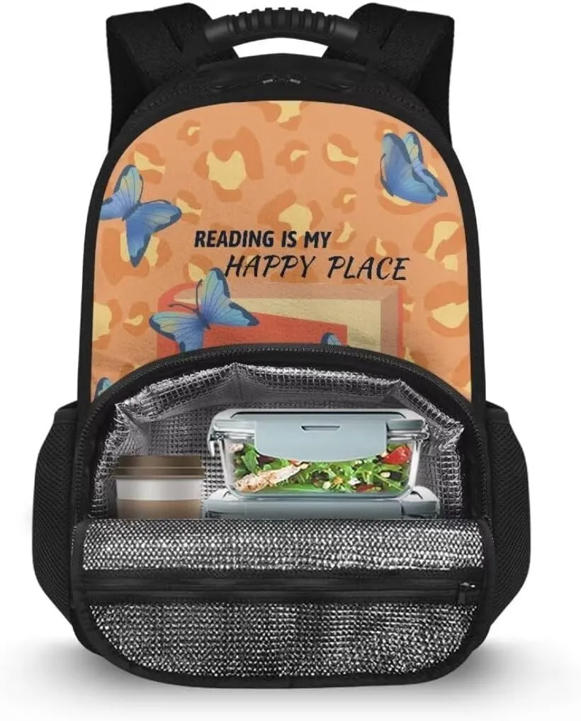 Kuiaobaty Mushroom Kids Lunch Prep Bag for School Stylish Insulated Cooler Backpacks with Lunch Box Portable Lunch Backpack Lightweight School Bag with Zipper Gift for Chidlren's Day