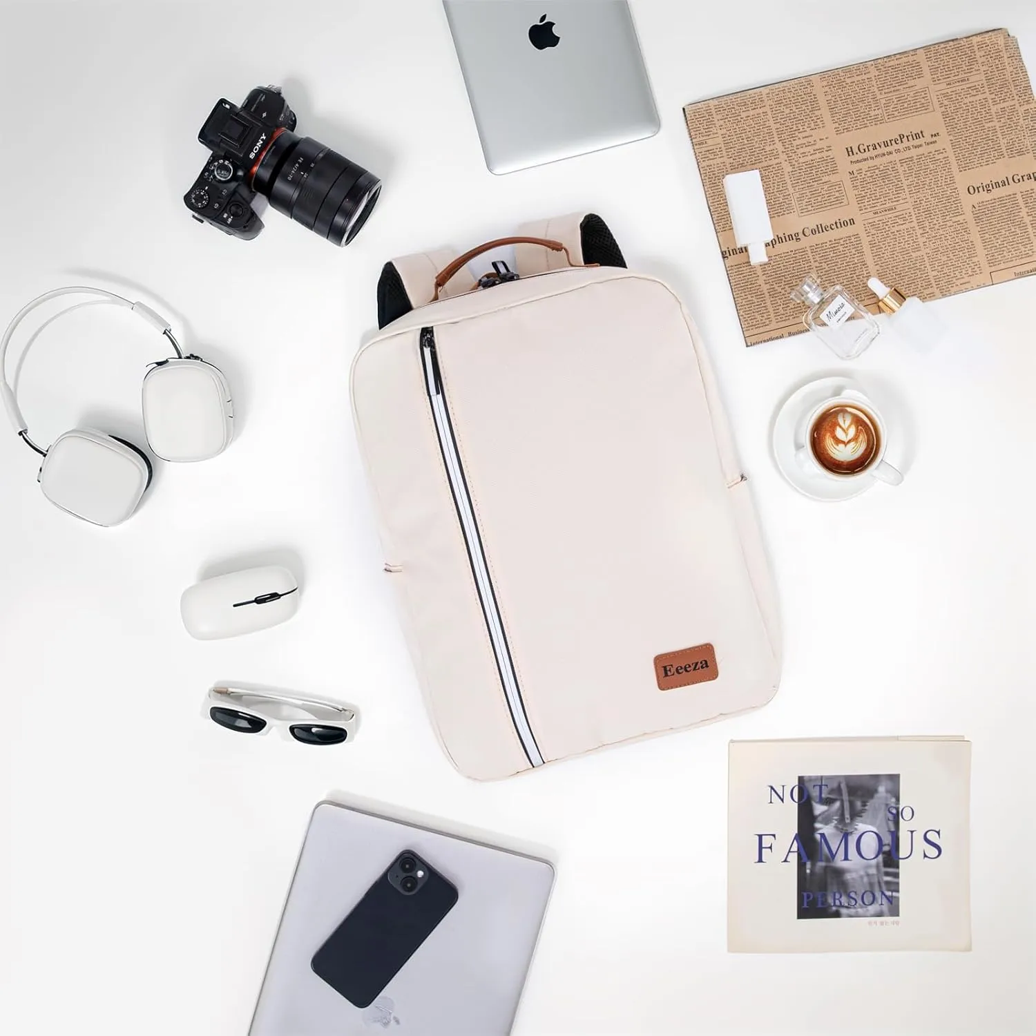 Laptop Backpack, Durable Lightweight Travel Backpack Featuring Spacious Main Laptop Compartment, Functionality for Travel, School, Daily Use
