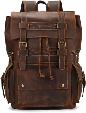 Laptop LARGE Backpack Casual Bookbag Daypack Camping Travel Rucksack(D)