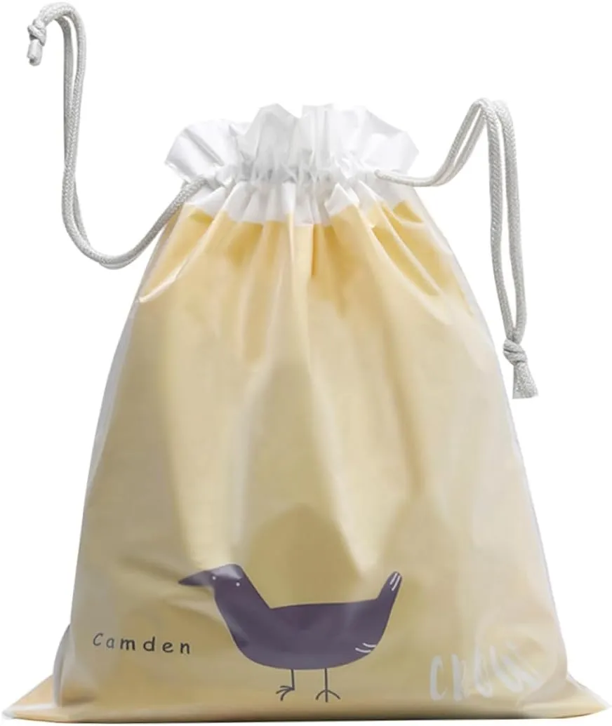 Large Capacity Storage Bag Drawstring Pouch for Clothes Travel Camping Yoga Swimming Peva Material 2 Pack