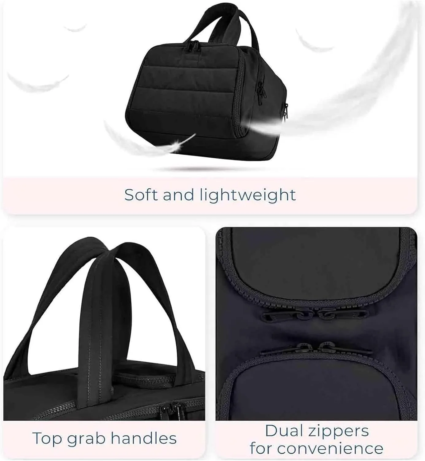Large Capacity Wide-Open Travel Cosmetic Bag, 4-in-1 Multi-Functional Toiletry Organizer for Women, Waterproof Wash Bag with Separate Compartments, Camping Toiletry Bag for Travel (Gray)