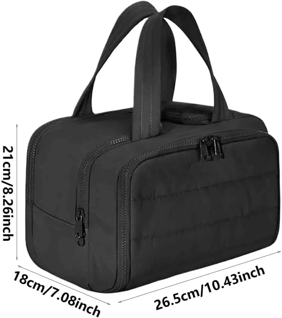 Large Capacity Wide-Open Travel Cosmetic Bag, 4-in-1 Multi-Functional Toiletry Organizer for Women, Waterproof Wash Bag with Separate Compartments, Camping Toiletry Bag for Travel (Gray)