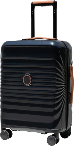 Lightweight 28" Black Luggage with USB Port and Wheel Lock, Spacious Inner Storage, and Spinner Wheels