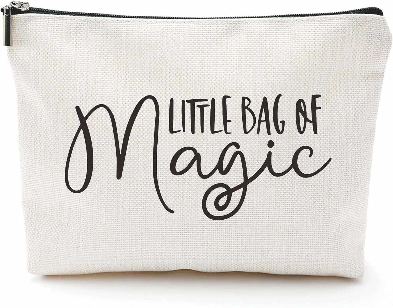 Little Bag Of Magic - Minimalism Cosmetic Bag, Funny Quotes Make Up Linen Bag, Toiletry Bag, Zipper Pouch For Travel & Daily Uses, Gift For Girls, Bags & Accessories - A08