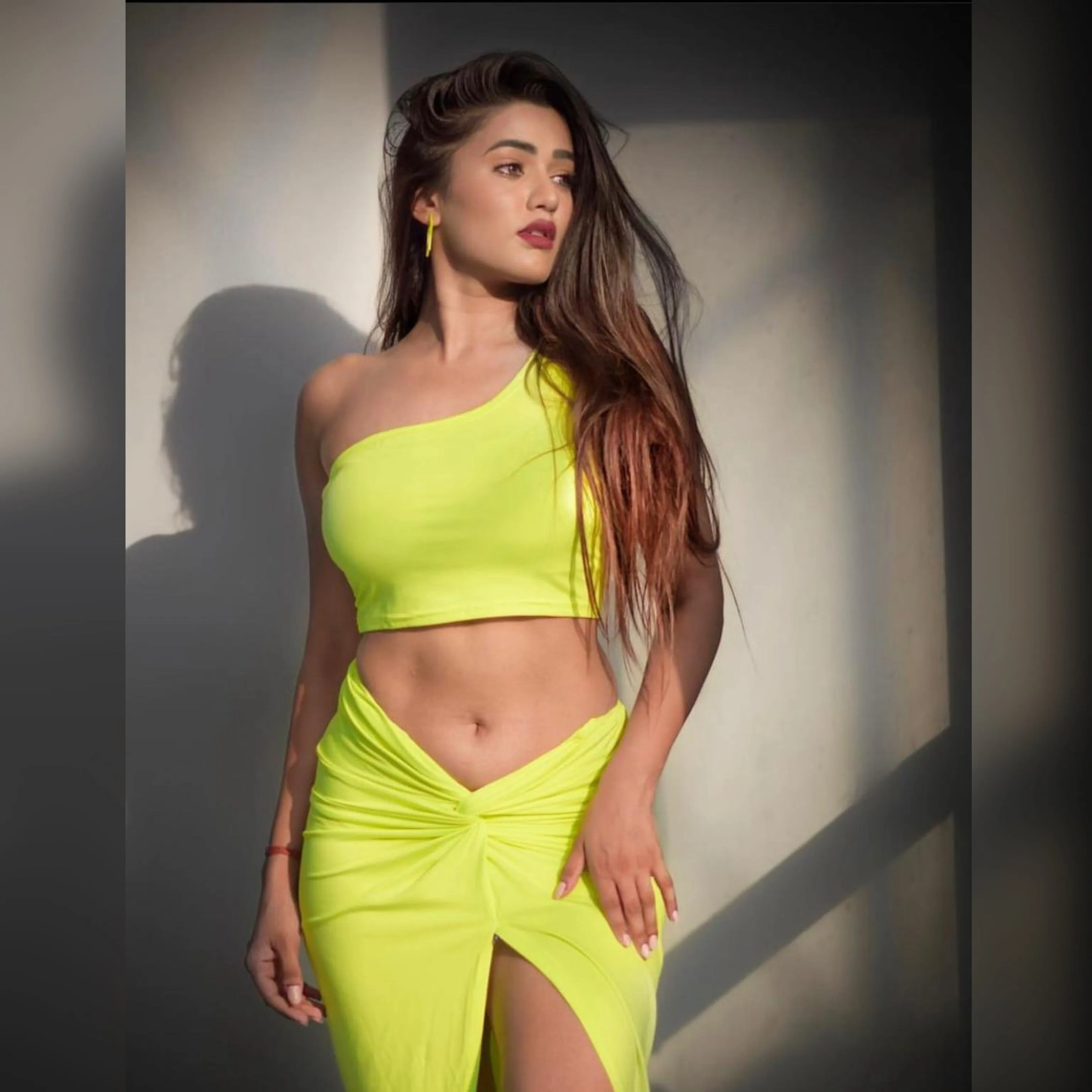 Mariel Neon Green Coord Set