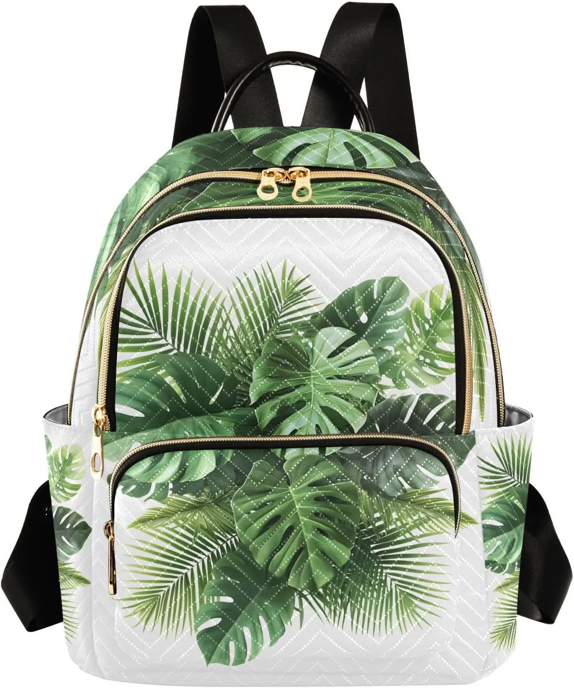 Mini Backpack for Women Plant Leaves Monstera Small Purse Daypacks Stylish Bags Travel Backpacks for College