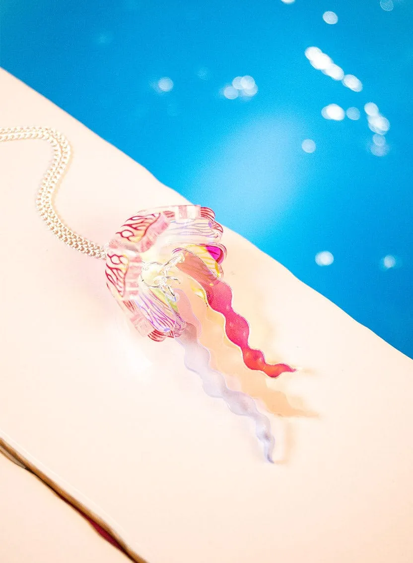 Moon Jellyfish Pendant