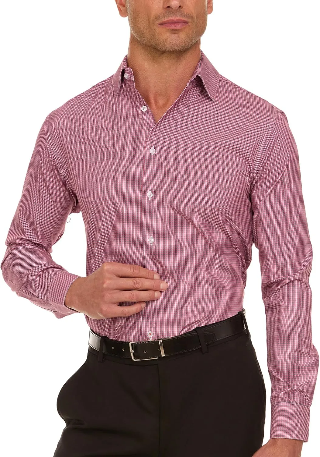 Nautica Slim Fit Mens Dress Shirts Long Sleeve Button Down Wrinkle Free Formal 4-Way Stretch