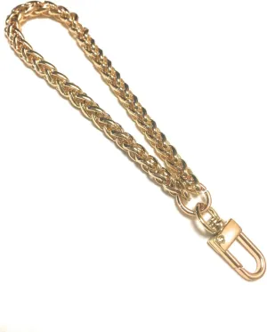 NEXT FASHION Wristlet Chain Braided Polished Gold - (5" 1/2)