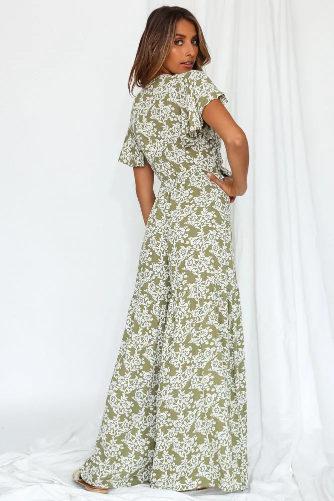 Night Blues Jumpsuit Olive