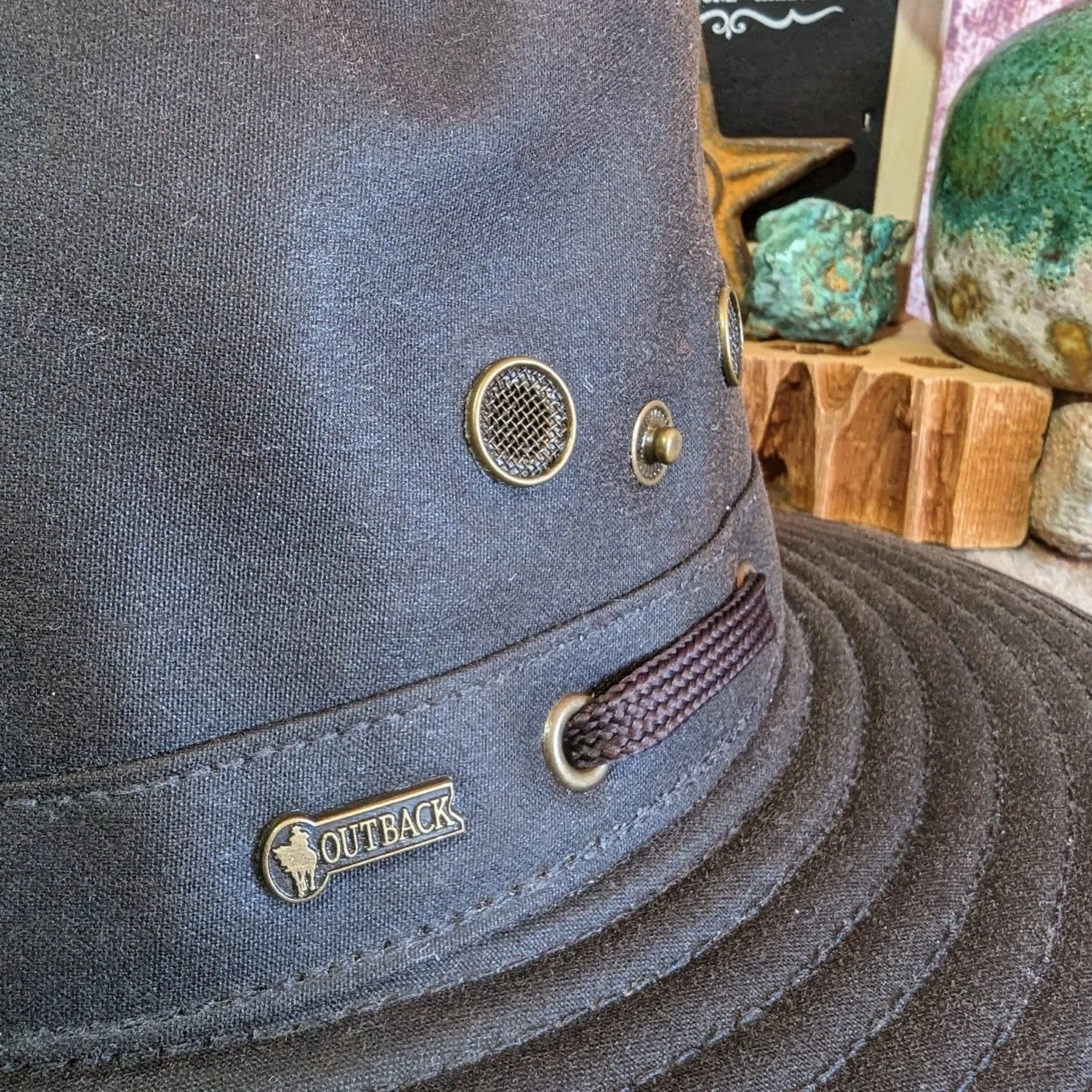 Oilskin-treated Cotton Hat the “River Guide”  by Outback 14726