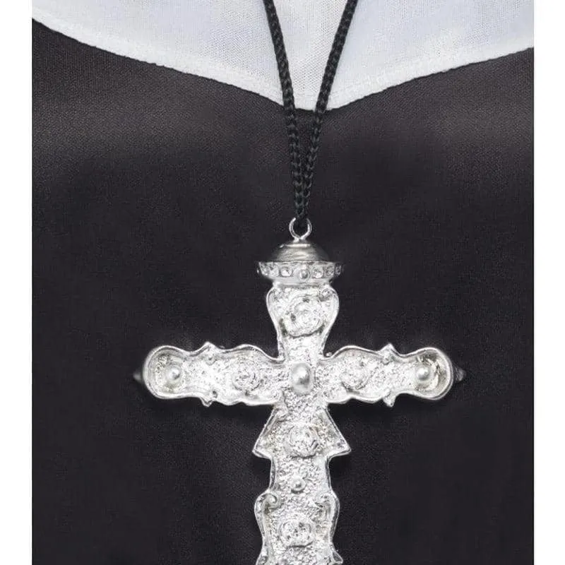 Ornate Cross Pendant Adult Silver