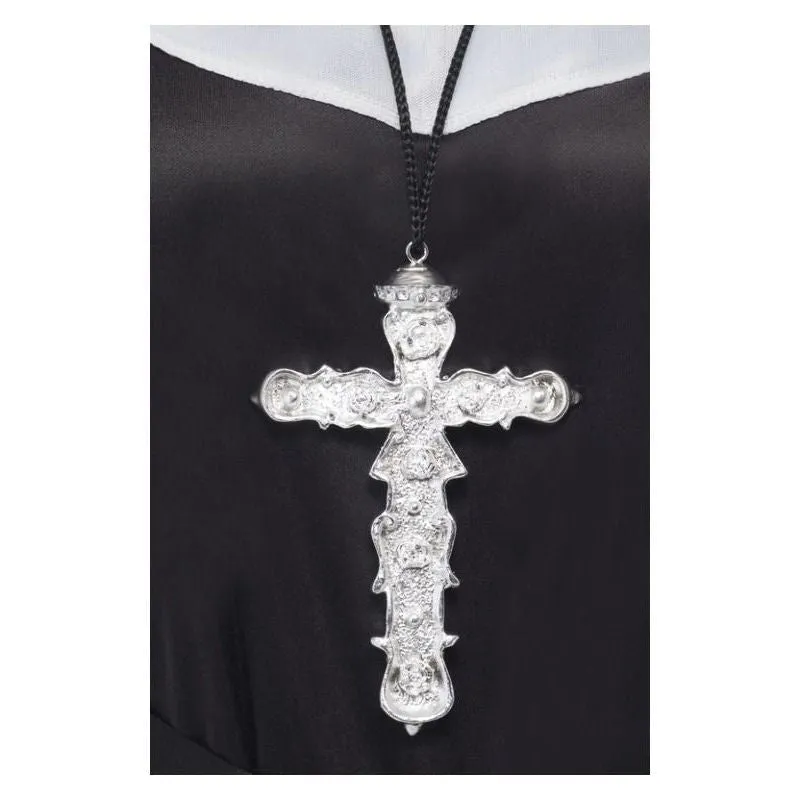 Ornate Cross Pendant Adult Silver