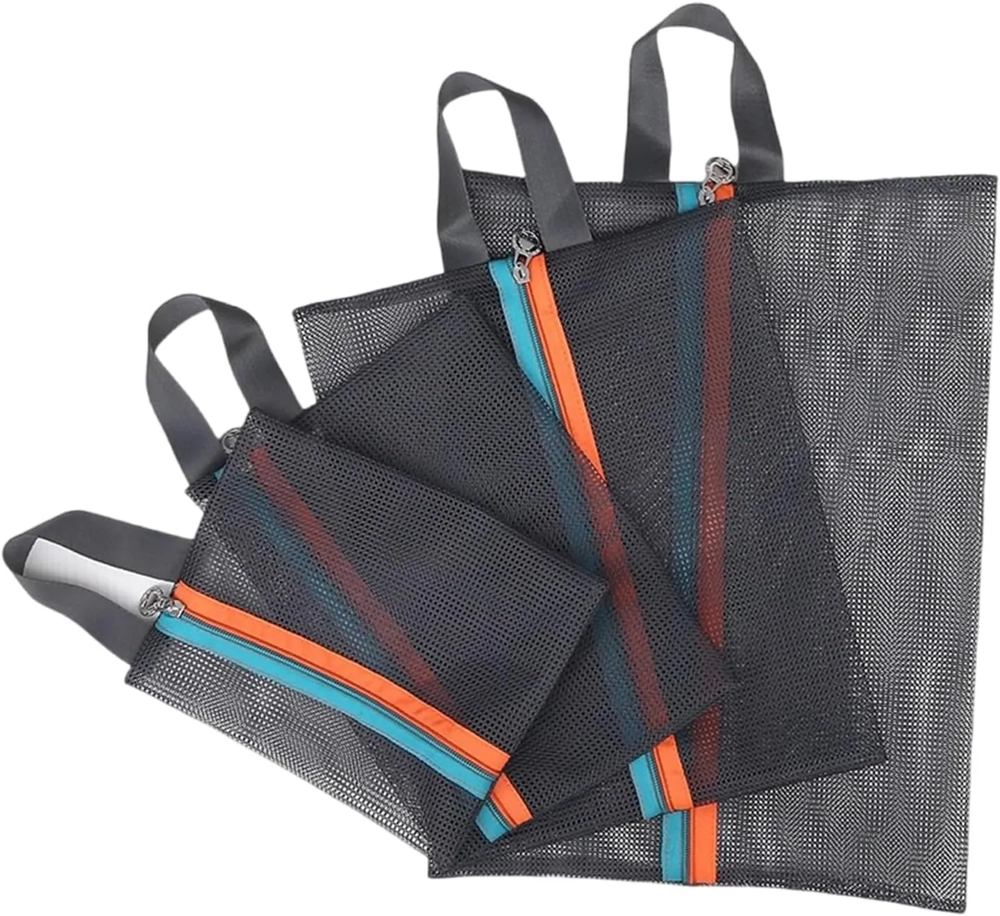 Pack of 4 Sturdy Meshes Travel Organizers Bags Accessory for Luggage and Home Storage Portable and Breathable Designs