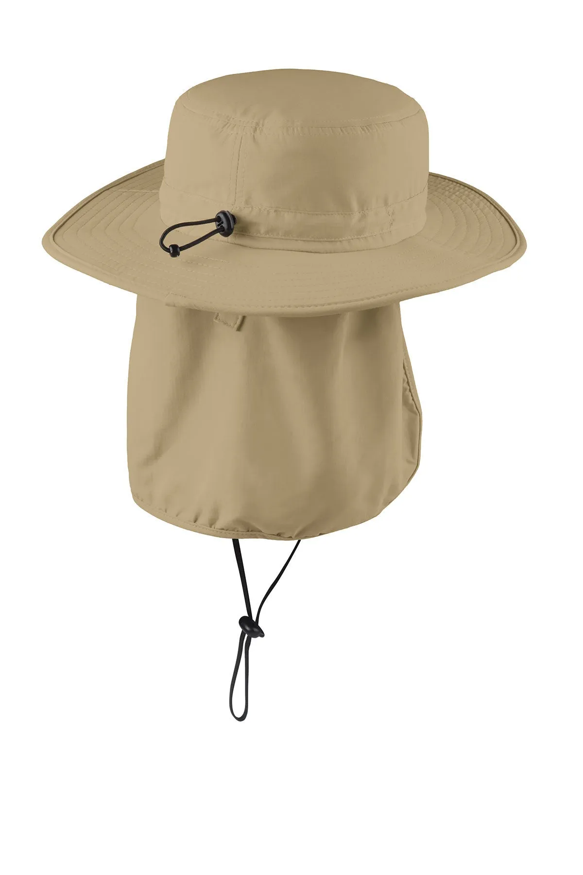 Port Authority Outdoor Wide-Brim Customized Hats, Coffee Cream