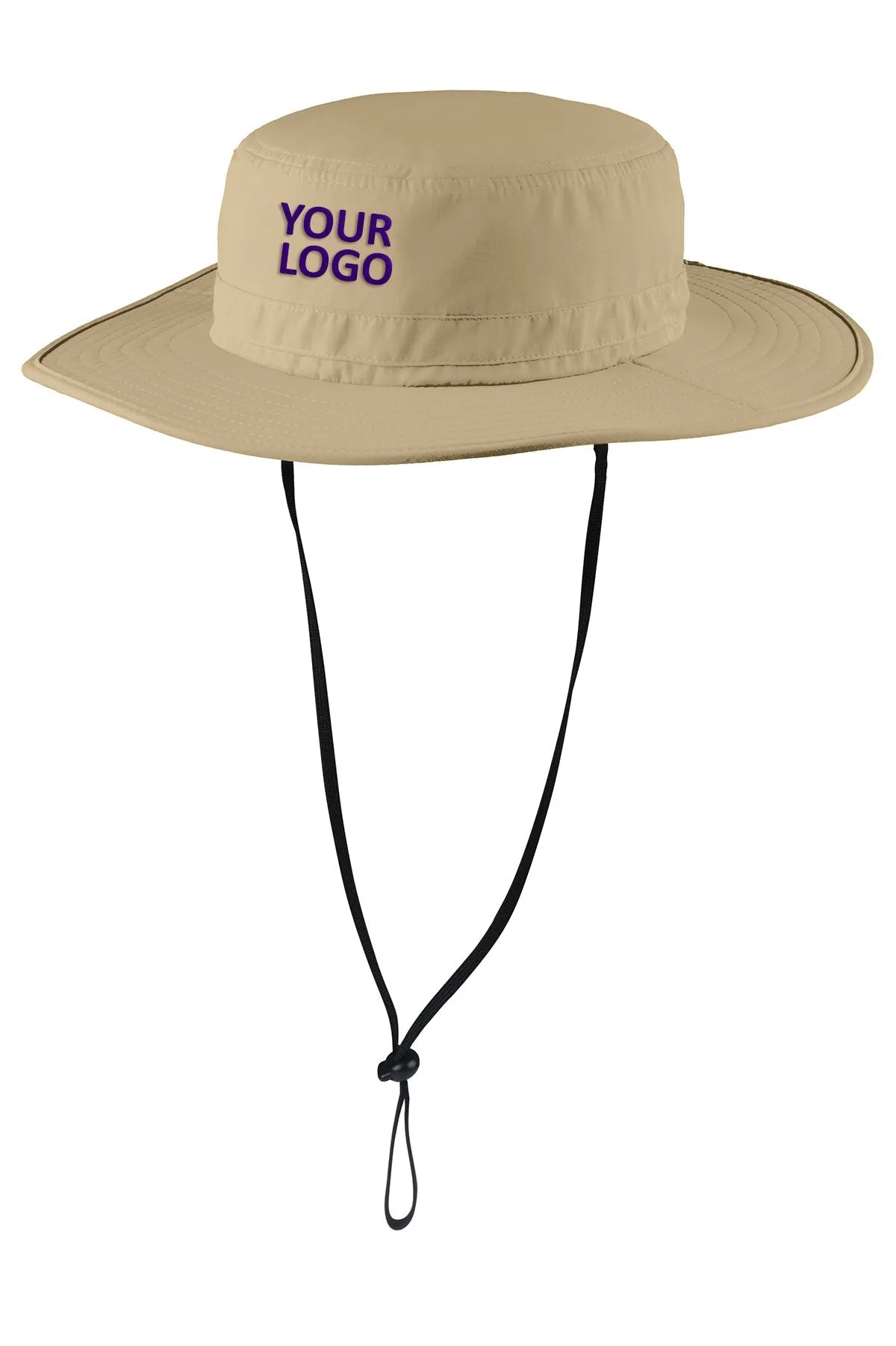 Port Authority Outdoor Wide-Brim Customized Hats, Coffee Cream