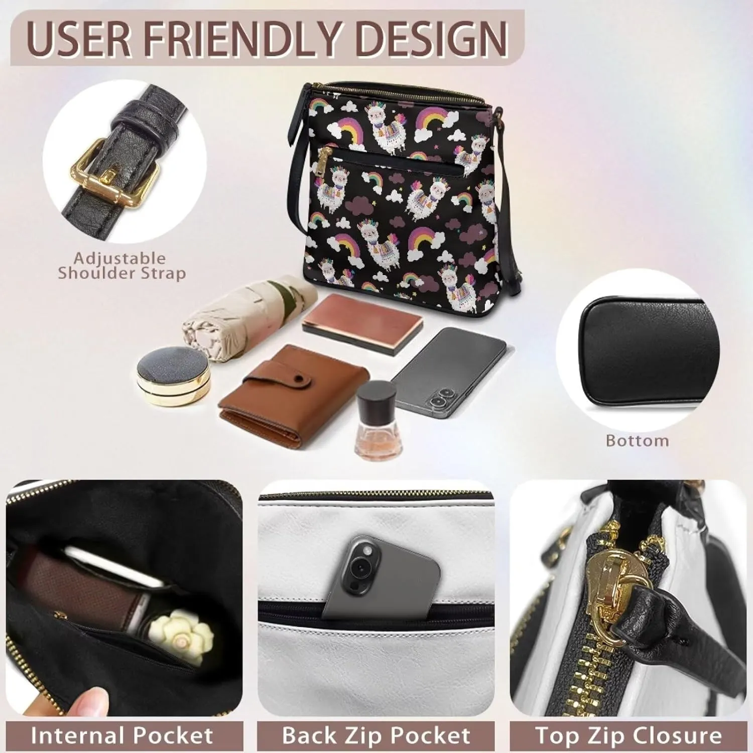 Satchel Bags for Women Crossbody Women Shoulder Bag Stylish Sling Bag Large Purse PU Leather Handbag