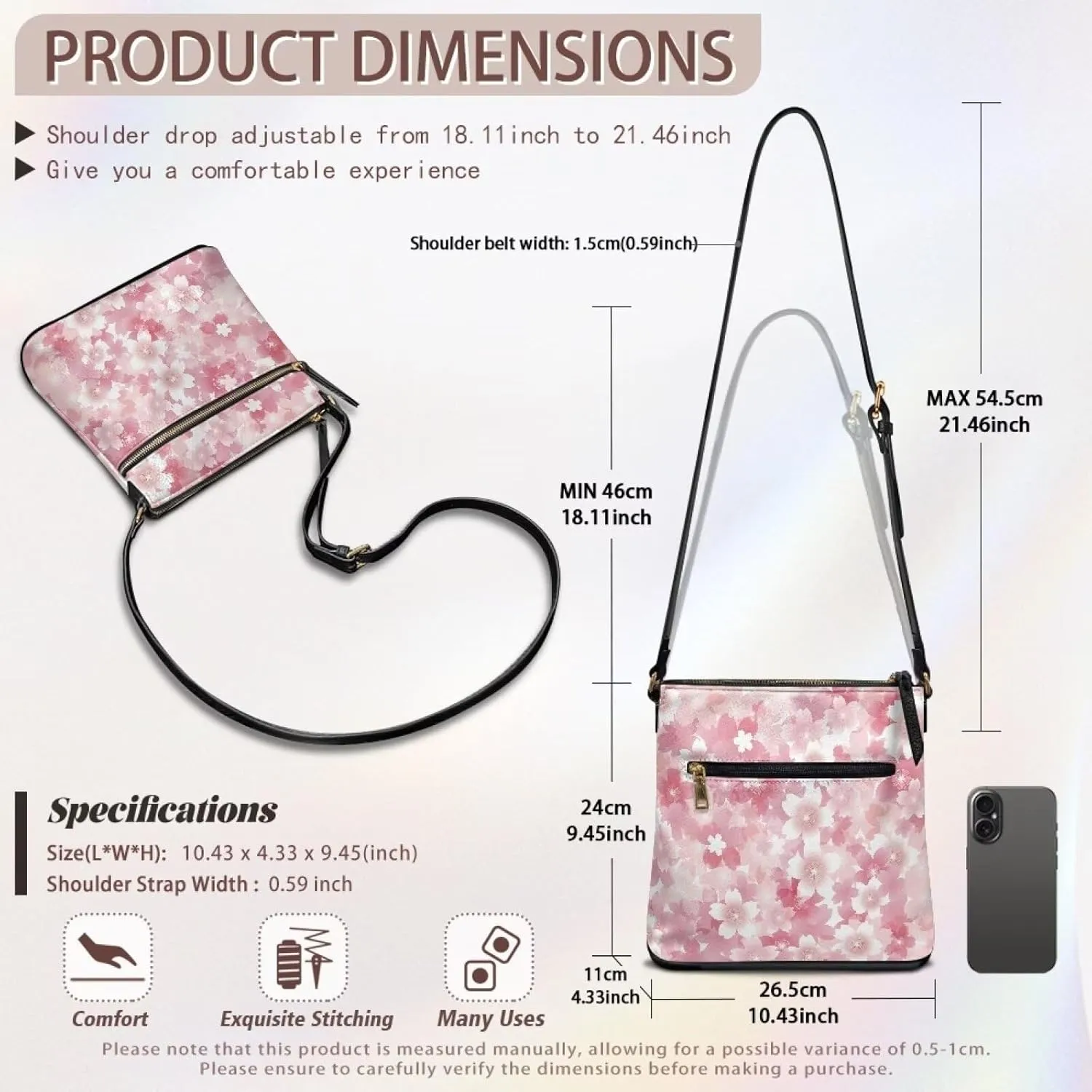 Satchel Bags for Women Crossbody Women Shoulder Bag Stylish Sling Bag Large Purse PU Leather Handbag