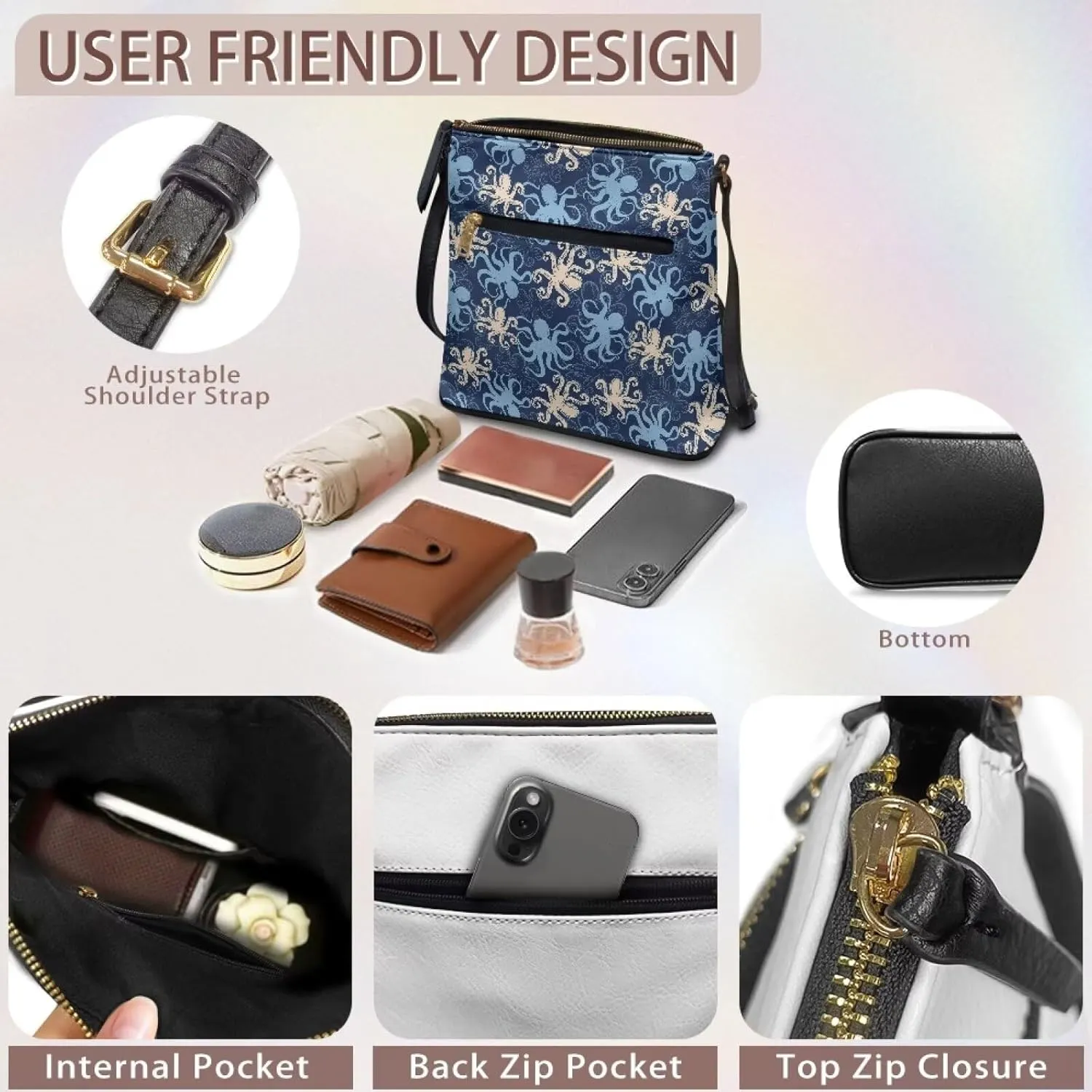 Satchel Bags for Women Crossbody Women Shoulder Bag Stylish Sling Bag Large Purse PU Leather Handbag