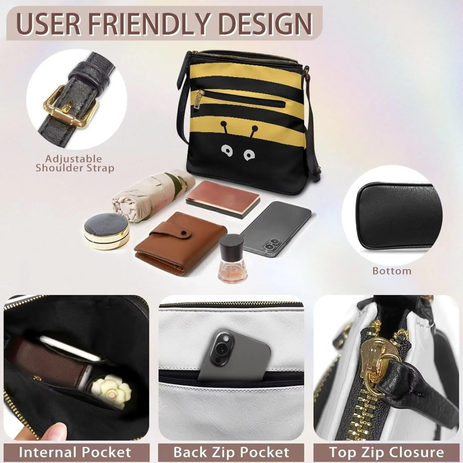 Satchel Bags for Women Crossbody Women Shoulder Bag Stylish Sling Bag Large Purse PU Leather Handbag