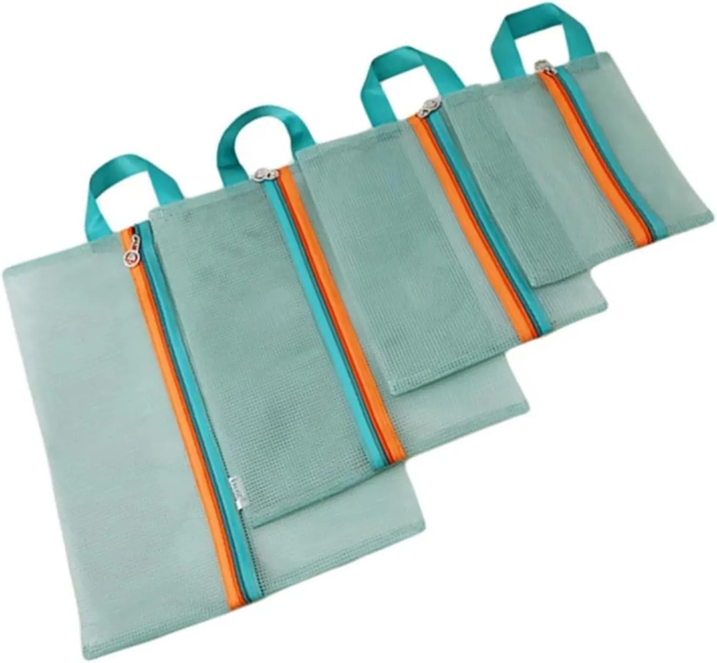 Set Of 4 Multipurpose Polyester Meshes Storage Bags For Clothes And Accessories Ideal For Travel And Home Organization