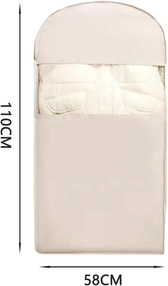 Space Saving Hanging Garment Bag With Self Compression Zipper, Dustproof Clothes Cover, Zipper Space Saving Hanging Clothes Bags, Down Coat Compression Dust Cover For Closet Storage(Pink,M)