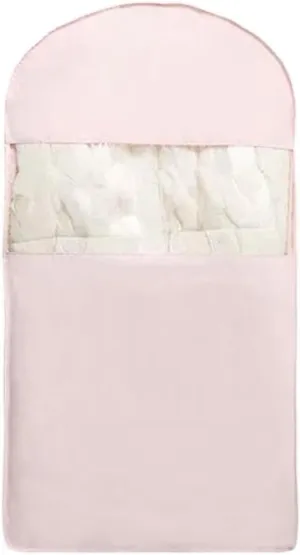 Space Saving Hanging Garment Bag With Self Compression Zipper, Dustproof Clothes Cover, Zipper Space Saving Hanging Clothes Bags, Down Coat Compression Dust Cover For Closet Storage(Pink,M)