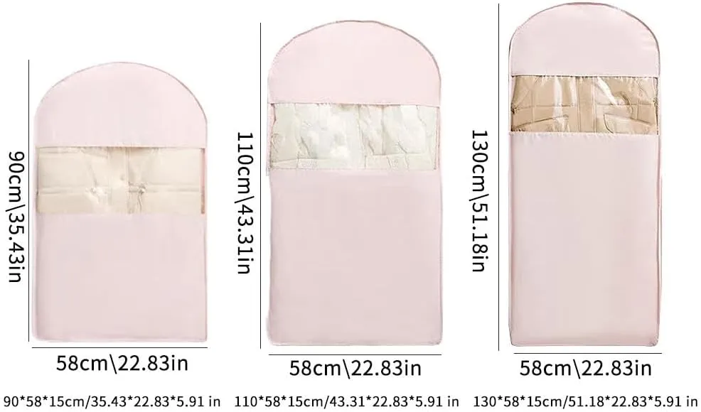 Space Saving Hanging Garment Bag with Self Compression Zipper, Hanging Garment Bag, Dust Cover Clothes Bags for Down Coat, 2025 New Space Saving Hanging Garment Bag, Travel Bags with Hanger