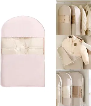 Space Saving Hanging Garment Bag with Self Compression Zipper, Hanging Garment Bag, Dust Cover Clothes Bags for Down Coat, 2025 New Space Saving Hanging Garment Bag, Travel Bags with Hanger