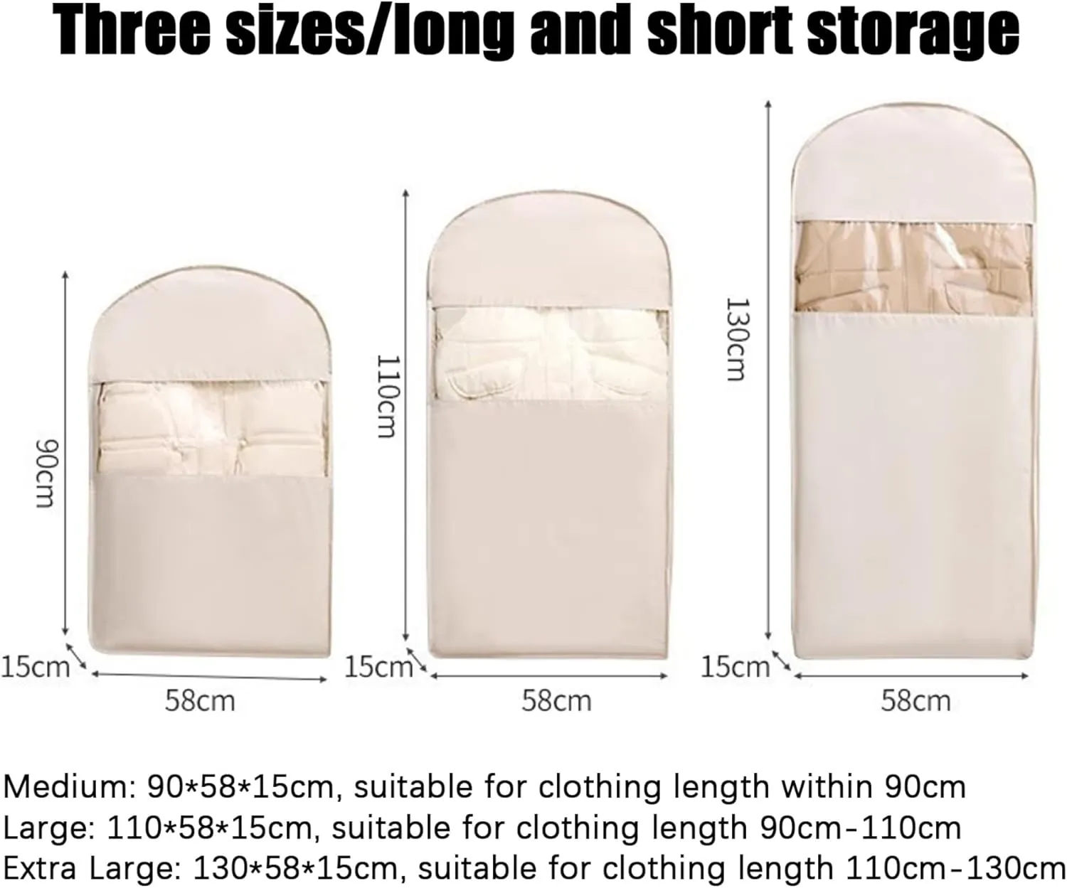 Space Saving Hanging Garment Bag with Self Compression Zipper, Hanging Garment Bags for Closet Storage, Space Saving Hanging Protector for Down & Winter Coat (Pink,X-Large)