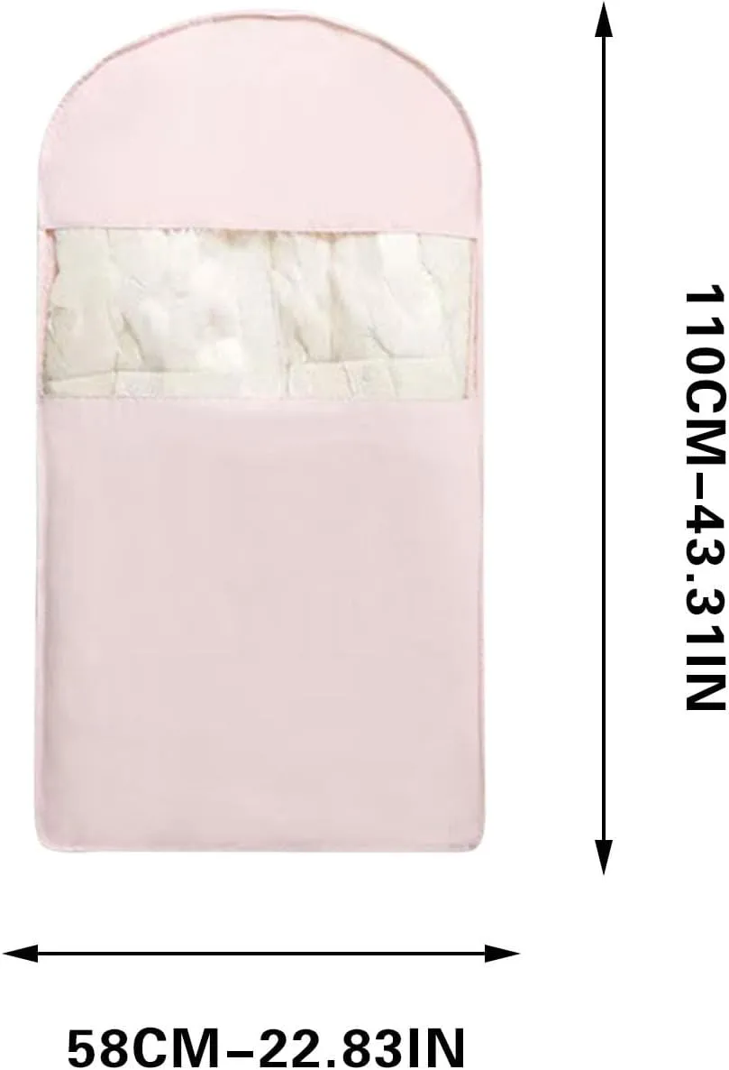 Space Saving Hanging Garment Bag with Self Compression Zipper, Space Saving Storage Closet Organizers, Suit Bags for Closet Storage, Dust Cover Clothes Bags for Down Coat #